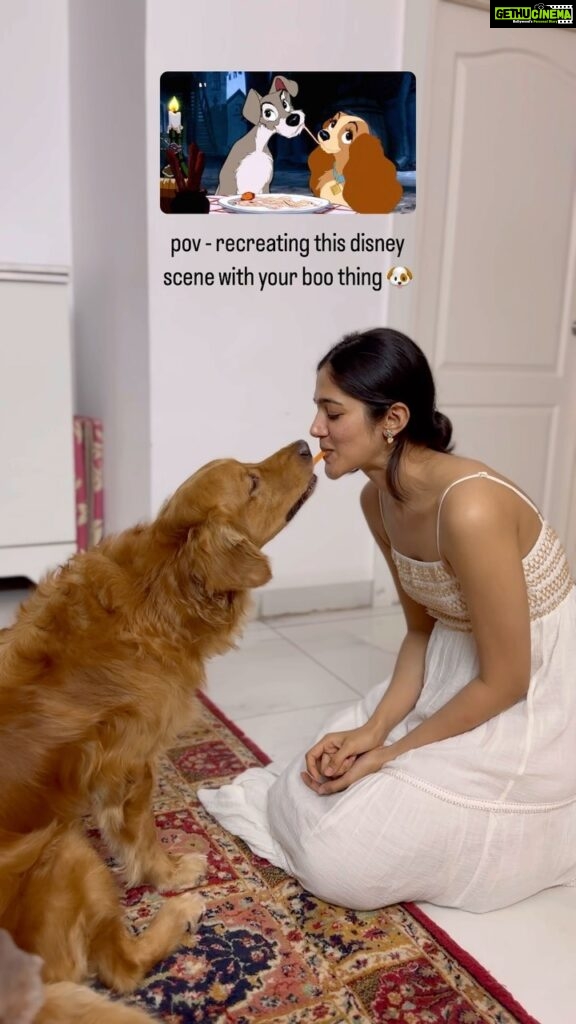 Simran Choudhary Instagram - Lady and the boo 🐶 #Disney #ladyandthetramp