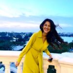 Simran Sharma Instagram – they say sunsets are poetry by the sky💛🌅

📸 by the cutie @ron._.pvt