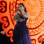 Sivaangi Krishnakumar Instagram – Last week this time ♥️ for #highonu1 Thankyou for the love and support ♥️
Styling @anushaa13 
Outfit @savinidii_official 
Makeup @arupre_makeup_artist