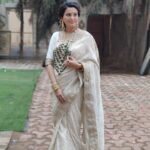 Smita Bansal Instagram - All time favourite #sareelover #white #saree #neelamoberoi #bhagyalakshmi #happy