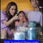 Smriti Khanna Instagram - 🌟✨Anayka’s first magical movie night at home🍿🎞️ We created a Disney Wonderland at our home. It felt like stepping into a fairy tale with the soft glow of the twinkling light adding to the enchantment. We were utterly captivated by the magic in the air, eagerly waiting for the movie to begin💫💜🪄 Celebrating a century of Disney classics with my beloved ones, all in the cozy embrace of our home, was a true delight. Indeed, it was a weekend well spent 🪄 @disneyindia #D100 #DisneyIndia #Partnership