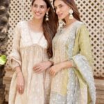 Smriti Khanna Instagram - Sisterhood 🤍 Dressed in @shopmulmul