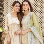Smriti Khanna Instagram - Sisterhood 🤍 Dressed in @shopmulmul
