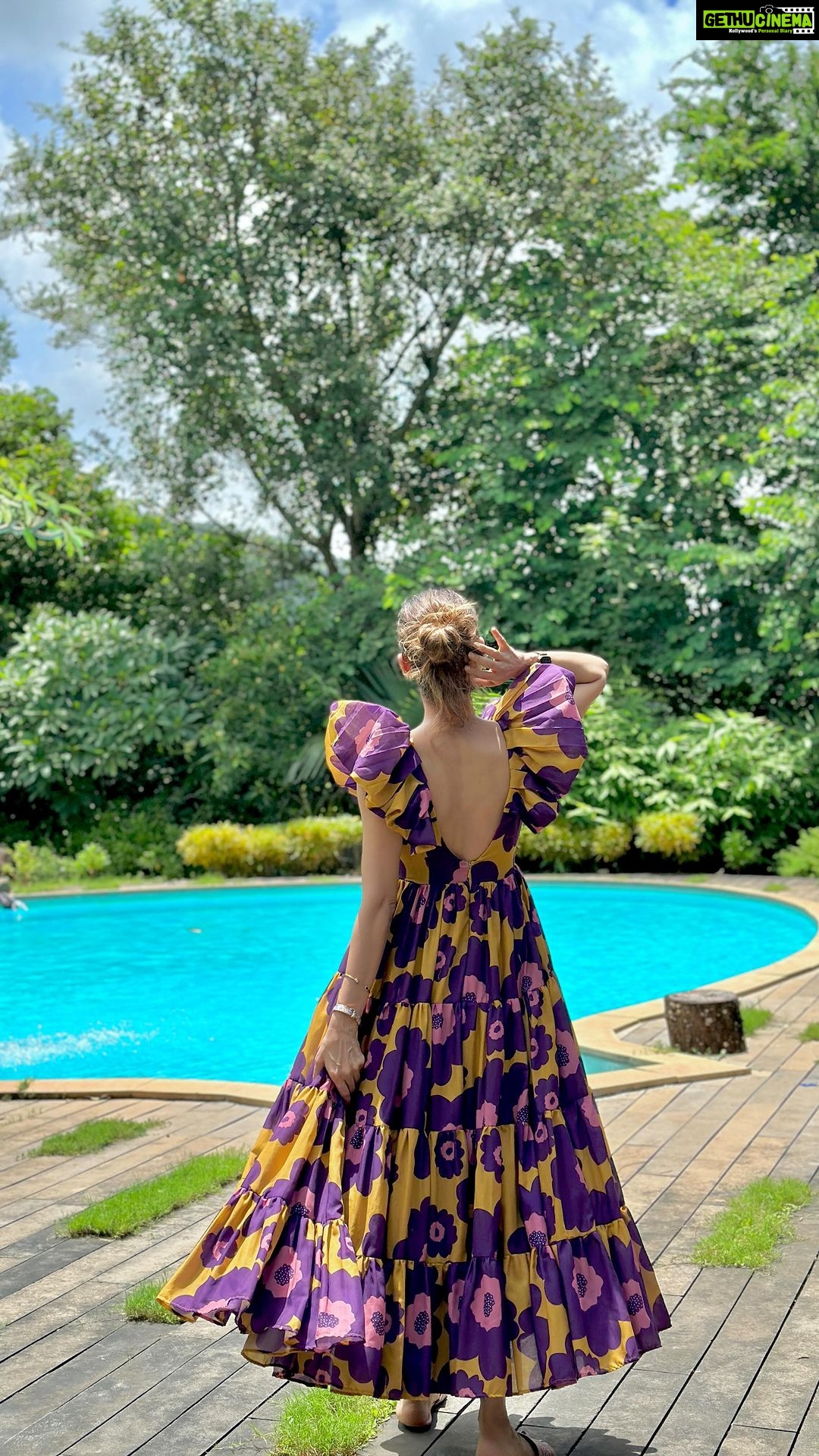 Smriti Khanna Instagram - Can you guess the original song? Wearing @payal_zinal @zi.p__ Jewellery @bblingg_meghana Location: Wander Beyond Villa at Alibaug