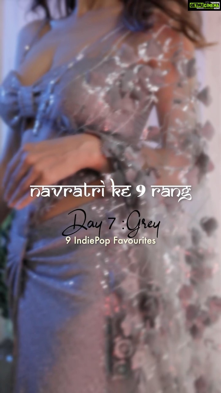 Smriti Khanna Instagram - 9 colours of Navratri 9 indipop songs 9 videos Stay Tuned! Wearing @labeld