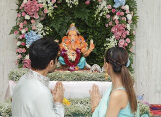 Smriti Khanna Instagram - Today was truly blissful! Happy Ganesh Chaturthi to everyone 🤍😇