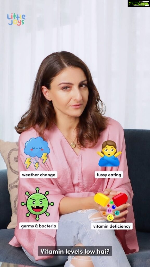 Soha Ali Khan Instagram - Have you ever wondered why your child keeps falling sick? 🤧 Stop wondering and start building their immunity with @our.littlejoys Immunity Kit! The Multivitamin Gummies are packed with: 🍊 Vitamin C 🌼 Haldi 💪🏼 24+ immunity boosting ingredients And the Nutrimix contains immunity-strengtheners like: 🌾 Ragi & Bajra 🥜 Dry fruits 🍚 Oats This kit contains ZERO white sugar and is sweetened naturally! #immunityforkids #immunityhacks #immunitykit #nutrimix #multivitamingummies #vitaminc #haldi #ragi #bajra #ragiandbajraforkids #immunitybooster #nutritionforkids #kidshealth #littlejoys #ourlittlejoys #collab