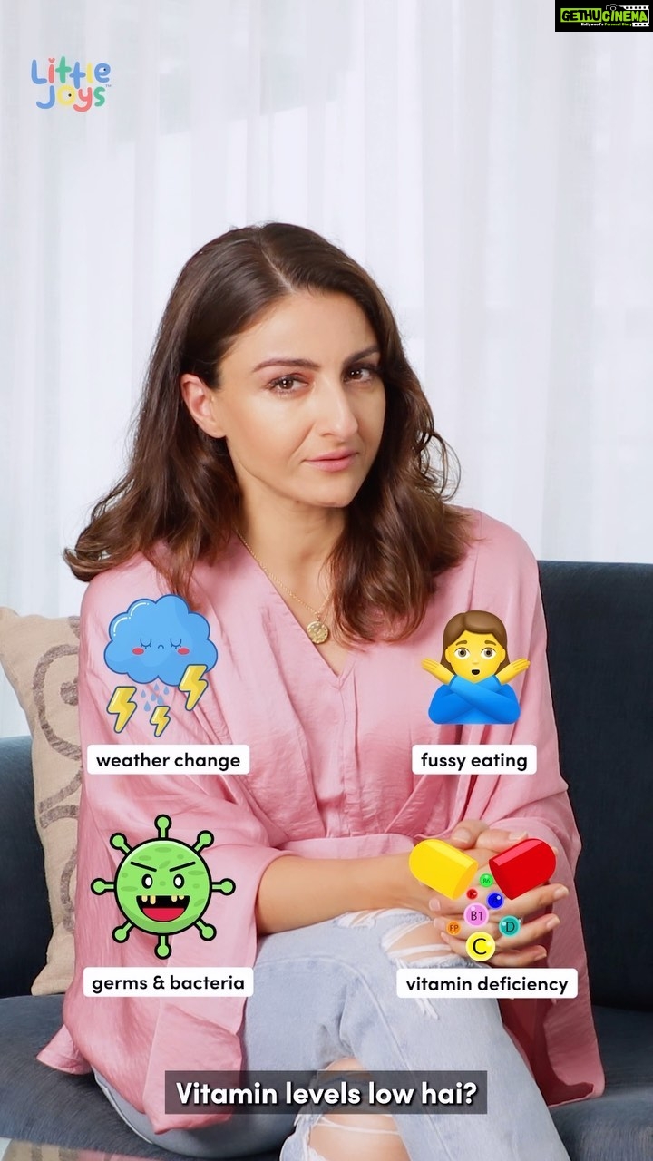 Soha Ali Khan Instagram - Have you ever wondered why your child keeps falling sick? π€§ Stop wondering and start building their immunity with @our.littlejoys Immunity Kit! The Multivitamin Gummies are packed with: π Vitamin C πΌ Haldi πͺπΌ 24+ immunity boosting ingredients And the Nutrimix contains immunity-strengtheners like: πΎ Ragi & Bajra π₯ Dry fruits π Oats This kit contains ZERO white sugar and is sweetened naturally! #immunityforkids #immunityhacks #immunitykit #nutrimix #multivitamingummies #vitaminc #haldi #ragi #bajra #ragiandbajraforkids #immunitybooster #nutritionforkids #kidshealth #littlejoys #ourlittlejoys #collab