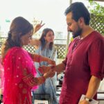 Soha Ali Khan Instagram – Tied together ❤️🧿 #rakshabandhan