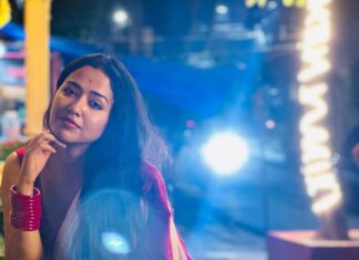 Sohini Sarkar Instagram - ❤️❤️❤️❤️❤️ #saree #tradional #evening #white #red