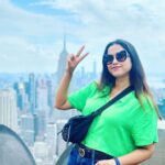 Sohini Sarkar Instagram – #newyork #topoftherock #day #top #highrise Top Of The Rock~ Rockerfella Plaza