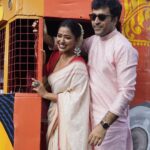 Sohini Sarkar Instagram - An ode and ride I will always cherish and remember, thanks to @asianpaints!  I had the privilege to witness the launch of Asian Paints' Tribute To West Bengal. I experienced the first ride of the special tram the brand has created to pay homage to the legacy and luxury of Kolkata, and unveil the special edition, AR enabled, Royale Glitz pack dedicated to our lovely state.   These initiatives have brought back numerous fond memories from taking tram rides that help you soak in the colours of Kolkata to Pujo celebrations that bring the city alive. You have to take this tram from Tollygunge to Ballygunge, like I did. The interiors are absolutely amazing, but you have to see it to believe it.  #AsianPaints #AsianPaintsTributeToWestBengal #RoyaleGlitz #Kolkata #KolkataTram #Creativity #DurgaPujo @asianpaintssharadshamman