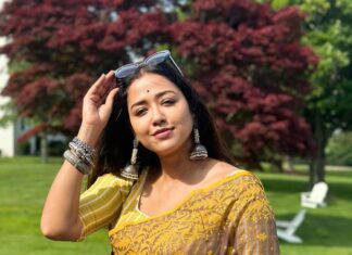 Sohini Sarkar Instagram - শাড়ি @indubyjayita ❤️ 📷 @chakraborty_bidipta 😍 #saree #newjersey #abarbibahoobhijaan #day #atlanticcity #hoichoi #svf New Yourk City