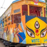 Sohini Sarkar Instagram - An ode and ride I will always cherish and remember, thanks to @asianpaints!  I had the privilege to witness the launch of Asian Paints' Tribute To West Bengal. I experienced the first ride of the special tram the brand has created to pay homage to the legacy and luxury of Kolkata, and unveil the special edition, AR enabled, Royale Glitz pack dedicated to our lovely state.   These initiatives have brought back numerous fond memories from taking tram rides that help you soak in the colours of Kolkata to Pujo celebrations that bring the city alive. You have to take this tram from Tollygunge to Ballygunge, like I did. The interiors are absolutely amazing, but you have to see it to believe it.  #AsianPaints #AsianPaintsTributeToWestBengal #RoyaleGlitz #Kolkata #KolkataTram #Creativity #DurgaPujo @asianpaintssharadshamman