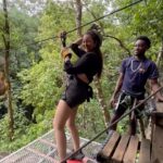 Sonakshi Sinha Instagram - Hehehe… thodi si lagi 😂😂😂 #ziplining #spidergirl #reelsinstagram #idomyownstunts