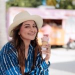Sonakshi Sinha Instagram - Gelato time at the food truck park at @patinamaldives! Wearing my favorite @thenavaproject 💙 @thetravelbusco #patinamaldives #collab Patina Maldives