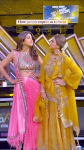 Sonali Bendre Instagram - AAG laga denge hum, ab agar kisine catfight ka naam liya toh😂🤣

@indiasgottalentofficial @sonytvofficial 

#IndiasGotTalent #IndiasBestDancer #IGT #IBD #behindthescenes #BTS #friends