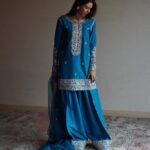 Sonam Bajwa Instagram – This look from @erumkhancouture for GGC premiere was by far my most favorite look. And If you see me repeat this look in the future Dont be surprised 🦋