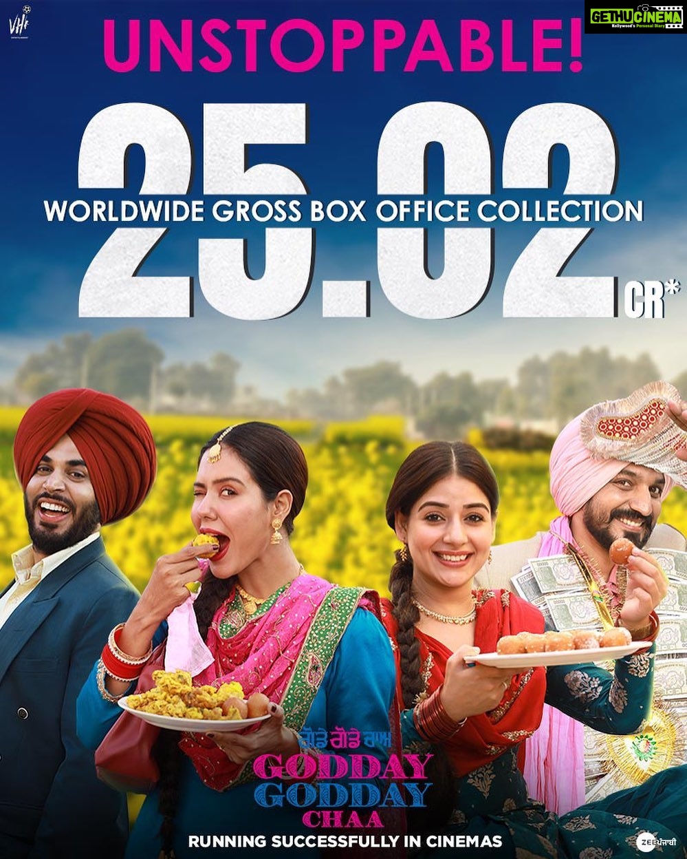 Sonam Bajwa Instagram - Beyond Grateful ππΌππΌππΌ Godday Godday Cha going super strong even in the 5th week β€οΈβ€οΈ Congratulations to all of us π€