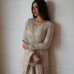 Sonam Bajwa Instagram - Wore @taruntahiliani for COJ3 promotions . Styled by @malvikabajaj @sonambajwa Assisted by @malkit_gill2697 @sanjamkaur92 HMU @hairbyharrybajwa @cocoballucci_