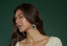 Sonam Bajwa Instagram - Wore @anjulbhandari for COJ3 promotions Styled by me 🌝 Jewelry @minerali_store Makeup: @krisann.figueiredo.mua Hair: @rakshandairanimakeupandhair Clicked by @vidhigodha