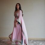 Sonam Bajwa Instagram - Wore @anantamofficial for GGC promotions. Make up @cocoballucci_ Hair @hairbyharrybajwa Styled by me 🌝