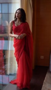 Sonam Bajwa Instagram - They said ‘Paint the town Red’ 🌹🌹