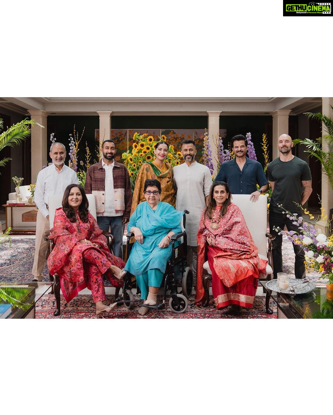 Sonam Kapoor Instagram - Our Vayu turned 1 yesterday. We did a lovely puja and lunch with family. Thank you so much to the universe for giving us our blessing. π¦ #everydayphenomenal #vayusparents Special thanks to @ranipinklove for making a beautiful themed puja and lunch .. love you π₯° Also thank you to @kavitasinghinteriors for the beautiful mandir sheβs given us. Best Aunt in the world π πΈ @feathertreebyaviraj @aviraj π π @__8.00am Delhi, India