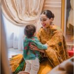 Sonam Kapoor Instagram - Our Vayu turned 1 yesterday. We did a lovely puja and lunch with family. Thank you so much to the universe for giving us our blessing. 🦁 #everydayphenomenal #vayusparents Special thanks to @ranipinklove for making a beautiful themed puja and lunch .. love you 🥰 Also thank you to @kavitasinghinteriors for the beautiful mandir she’s given us. Best Aunt in the world 🌎 📸 @feathertreebyaviraj @aviraj 🙂 💐 @__8.00am Delhi, India