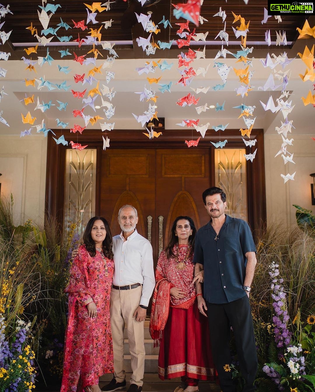 Sonam Kapoor Instagram - Our Vayu turned 1 yesterday. We did a lovely puja and lunch with family. Thank you so much to the universe for giving us our blessing. π¦ #everydayphenomenal #vayusparents Special thanks to @ranipinklove for making a beautiful themed puja and lunch .. love you π₯° Also thank you to @kavitasinghinteriors for the beautiful mandir sheβs given us. Best Aunt in the world π πΈ @feathertreebyaviraj @aviraj π π @__8.00am Delhi, India