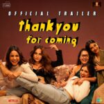 Sonam Kapoor Instagram - This #ComebackOfChickflicks is going to be like no other! #ThankYouForComing coming in cinemas near you on 6th October 2023. #ThankYouForComingTrailer #ComebackOfTheChickFlick #DontForgetToCome @bhumipednekar @shehnaazgill @dollysingh @kushakapila @shibani_bedi #PradhumanSinghMall @natasharastogi @Gautmik @sushantdivgikr @salonidaini_ @dollyahluwalia @kkundrra @tejaswidevchaudhary @shobha9168 @ektarkapoor @rheakapoor @karanboolani @radsanand @prashastisingh @gaurisathe @jpaarth @balajimotionpictures @akfcnetwork @saregama_official