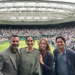 Sonam Kapoor Instagram – What an incredible historical match to watch, with such brilliant company! Congratulations to the insanely  talented @carlitosalcarazz and the amazing @djokernole ! @wimbledon #everydayphenomenal Wimbledon Centre Court