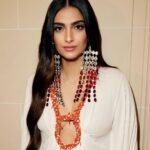 Sonam Kapoor Instagram – The #BOF500 gala! In @maisonvalentino 💗 @bof