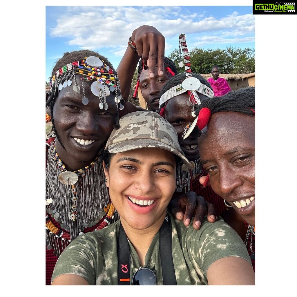 Sonu Gowda Instagram - Had an amazing time at Masai Village! The cultural dance and music were top attraction, and I was fascinated to learn about the history behind the jumping. The land is so dry that plants cannot grow, so the Masai people depend on meat for sustenance. Despite this, they are making a name for themselves in society by educating themselves; I was impressed to see that they have schools nearby where both boys and girls attend. I noticed that many of them are highly motivated to study and do well, not just for the sake of their tribe but also for their country. Their culture and hospitality are truly rich, and their connection to nature is inspiring. Masai Mara, Kenya