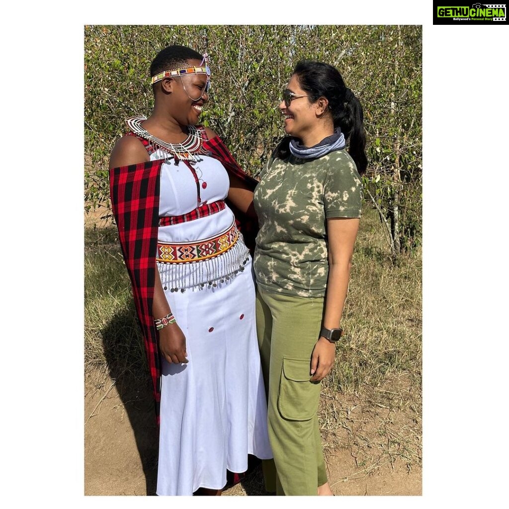 Sonu Gowda Instagram - Had an amazing time at Masai Village! The cultural dance and music were top attraction, and I was fascinated to learn about the history behind the jumping. The land is so dry that plants cannot grow, so the Masai people depend on meat for sustenance. Despite this, they are making a name for themselves in society by educating themselves; I was impressed to see that they have schools nearby where both boys and girls attend. I noticed that many of them are highly motivated to study and do well, not just for the sake of their tribe but also for their country. Their culture and hospitality are truly rich, and their connection to nature is inspiring. Masai Mara, Kenya