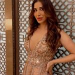Sophie Choudry Instagram – When she glitters & glows after the show🎤🤌🏼💎 
Love this @monishajaising gown
HMU @harryrajput64 
Styling @anshikaav assisted by suvidhi, roshi, tanisha #giglife #redcarpetstyle #styleinspo #sophiechoudry #monishajaising #withyou #trendingsongs