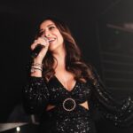 Sophie Choudry Instagram - Flashing lights is all she ever wanted🪩 🎤 🎶 #giglife #stagestyle #dubai #sophielive #lovewhatido #gorihai #ekpardesimeradillegaya #sophiechoudry MARQ Club Dubai