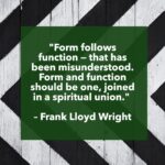Soumya Seth Instagram – “Form follows function—that has been misunderstood. Form and function should be one, joined in a spiritual union.”
― Frank Lloyd Wright 

#quoteoftheday  #form  #function  #design  #architecture  #franklloydwright  #blackandwhite
#RealtorLife #VARealtor #RealEstate #RealEstateAgent #Home #Houses #Fairfax #Ashburn #Broadlands #LoudounCounty #GreatFalls #FairfaxCounty #Herndon #Tysons #TysonsCorner #McLean