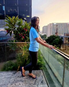 Sowmya Menon Instagram - Paint my mood in shades of blue 🦋🦋💫