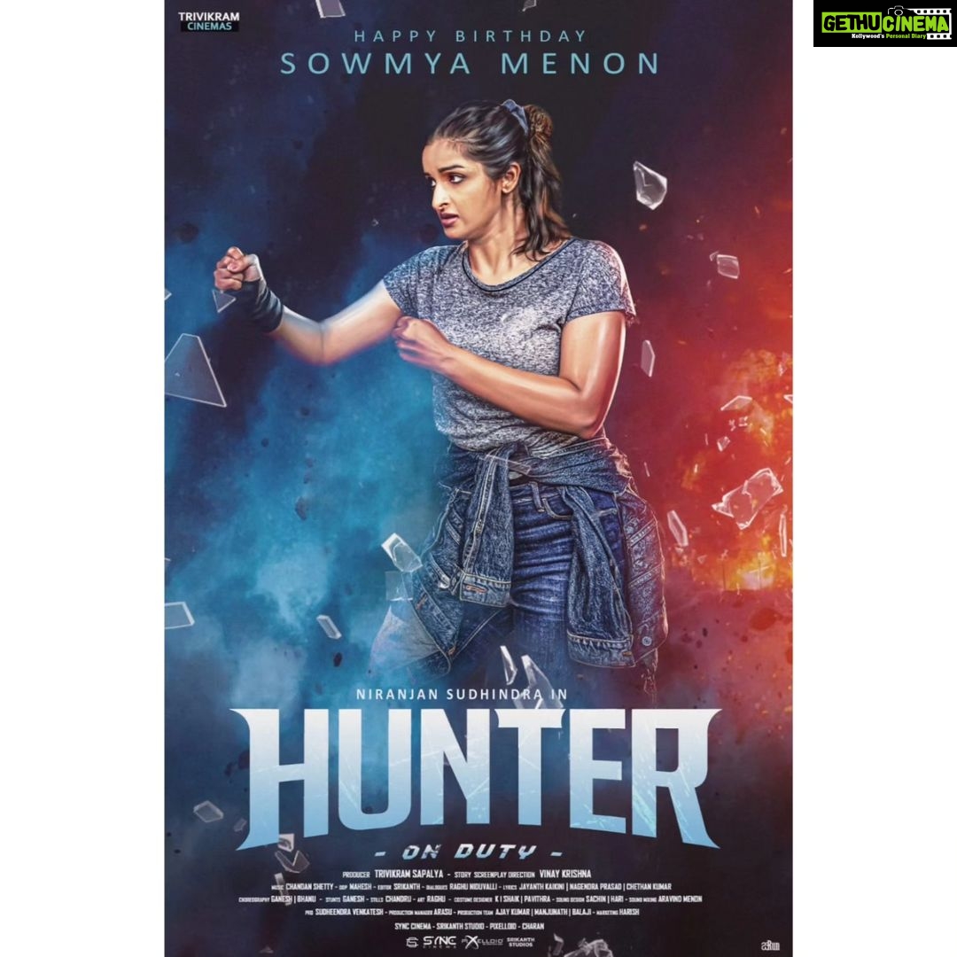 Sowmya Menon - 12.3K Likes - Thankyou Team for the lovely wishes 😇🥰
Lets begin the Hunt in Theaters Soon❤
#hunter #kannada #kfi #kollywood #panindiamovie #kannadamovies #kannadaactress #comingsoon #grateful♾️ #blessed
@uvtrack.k6 @trivikramsapalya