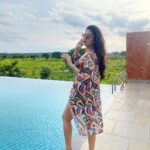 Sreemukhi Instagram - Fargo! ❤️ #sreemukhi #fargo #weekend #pool #happy #love