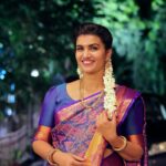 Sridevi Ashok Instagram - Many people have different wishes, mine is having different types of sarees for all occasions. Thanks @abarnasundarramanclothing for this beautiful blouse pattern stitched in a very short span of time . Blouse : @abarnasundarramanclothing Saree : @maa.boutique28 #sareefortradition #sareelove #sareedraping #sareecollection