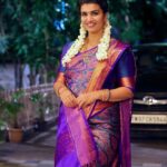 Sridevi Ashok Instagram - Many people have different wishes, mine is having different types of sarees for all occasions. Thanks @abarnasundarramanclothing for this beautiful blouse pattern stitched in a very short span of time . Blouse : @abarnasundarramanclothing Saree : @maa.boutique28 #sareefortradition #sareelove #sareedraping #sareecollection