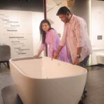 Sridevi Ashok Instagram - I haven’t seen such a beautiful Acrylic Bathtub. East India Company, Where Luxury meets Affordability. @east_india_company_chennai They deal with Sanitaryware and bathroom fittings. They also deal with hardware, tiles and lightings. A multibrand showroom with on display products all under one roof. They have branches in Parry’s and vadapalani. Do visit their store for an exotic experience. @east_india_company_chennai Contact : 9384000801 AD #eastindiacompany #SanitarywareShowroom #LuxuryLiving #SanitarywareCollections #GrandOpening #ShowroomLaunch #ElegantLiving #NewShowroom #PremiumSanitaryware #homeinterior #interiordesign