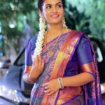Sridevi Ashok Instagram - Many people have different wishes, mine is having different types of sarees for all occasions. Thanks @abarnasundarramanclothing for this beautiful blouse pattern stitched in a very short span of time . Blouse : @abarnasundarramanclothing Saree : @maa.boutique28 #sareefortradition #sareelove #sareedraping #sareecollection