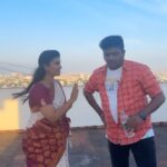 Sridevi Ashok Instagram - Jokes apart😍😍😍 love u da purusha 😍😍😍 #srideviashok #reels #couplegoals #comedy #instagood #instagram #instadaily
