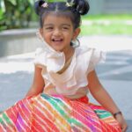 Sridevi Ashok Instagram - ♥️🩷🧡💗💛🤎🤍❤️ Dress from : @minibee.outfits