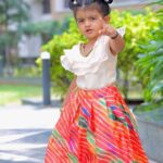 Sridevi Ashok Instagram - ♥️🩷🧡💗💛🤎🤍❤️ Dress from : @minibee.outfits