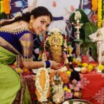 Sridevi Vijaykumar Instagram - Varalakshmi vratham🙏😇 #varalakshmivratham #varalakshmipooja #godbless #amman #myamman #prayers #blessings #tradition #poojatime #godblessall #dressedup #function #lakshmipooja #lakshmi #varalakshmidecor #poojadecor Decor:@sdcevents.in Saree:@omsai_pattusarees