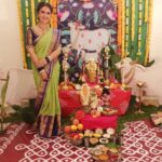 Sridevi Vijaykumar Instagram - Varalakshmi vratham🙏😇 #varalakshmivratham #varalakshmipooja #godbless #amman #myamman #prayers #blessings #tradition #poojatime #godblessall #dressedup #function #lakshmipooja #lakshmi #varalakshmidecor #poojadecor Decor:@sdcevents.in Saree:@omsai_pattusarees